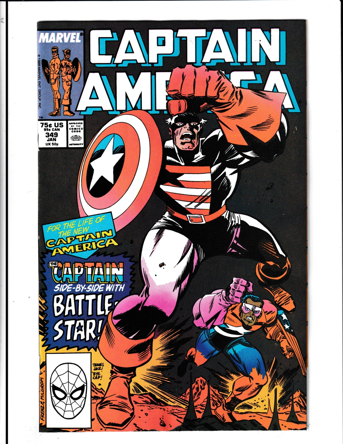 Captain America #349 (1989) Marvel Comics SKU:671