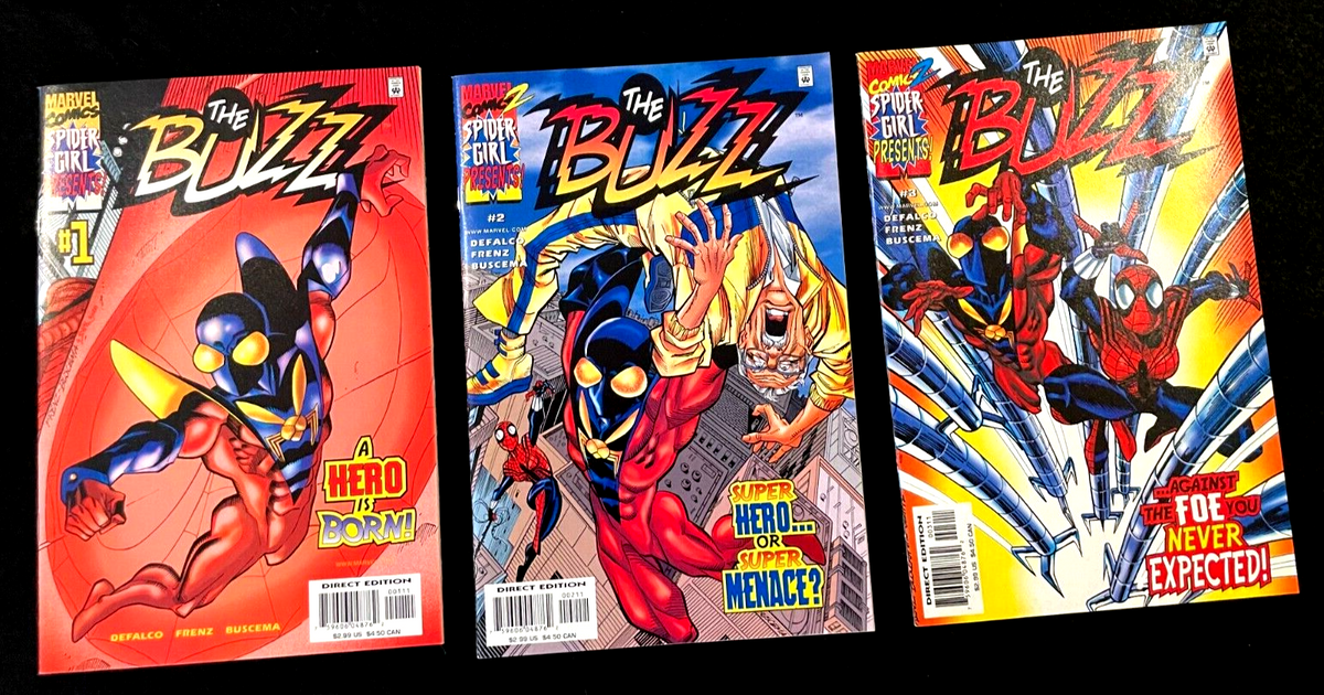 Buzz - Complete Set of 3 #1-3 (2000) Marvel Comics