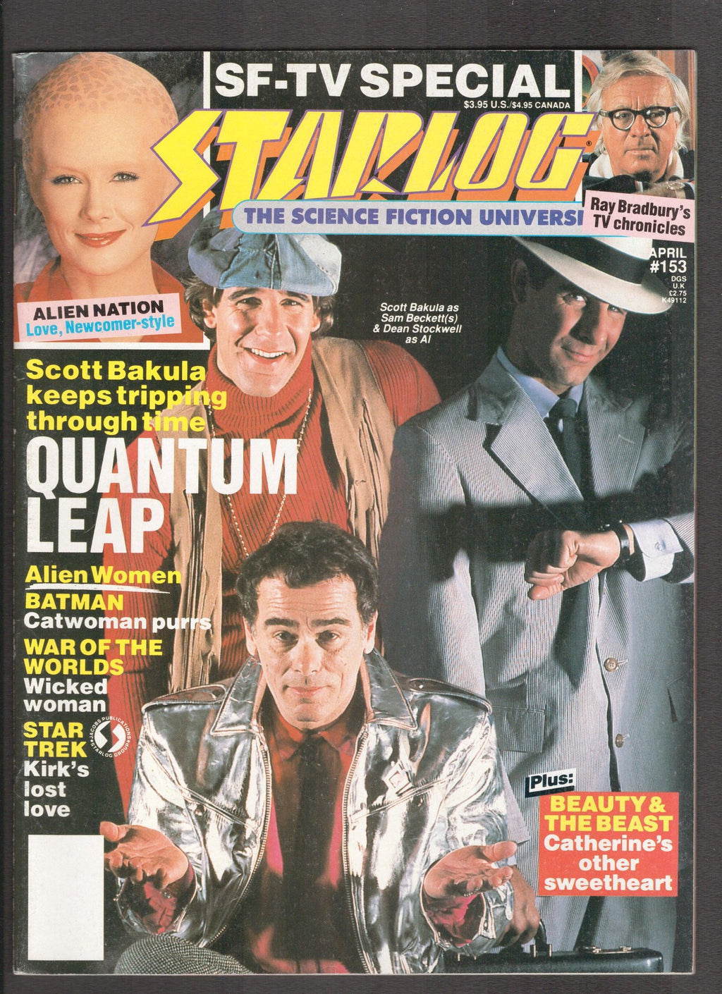 Starlog #153 (1990) Quantum Leap Starlog Comics