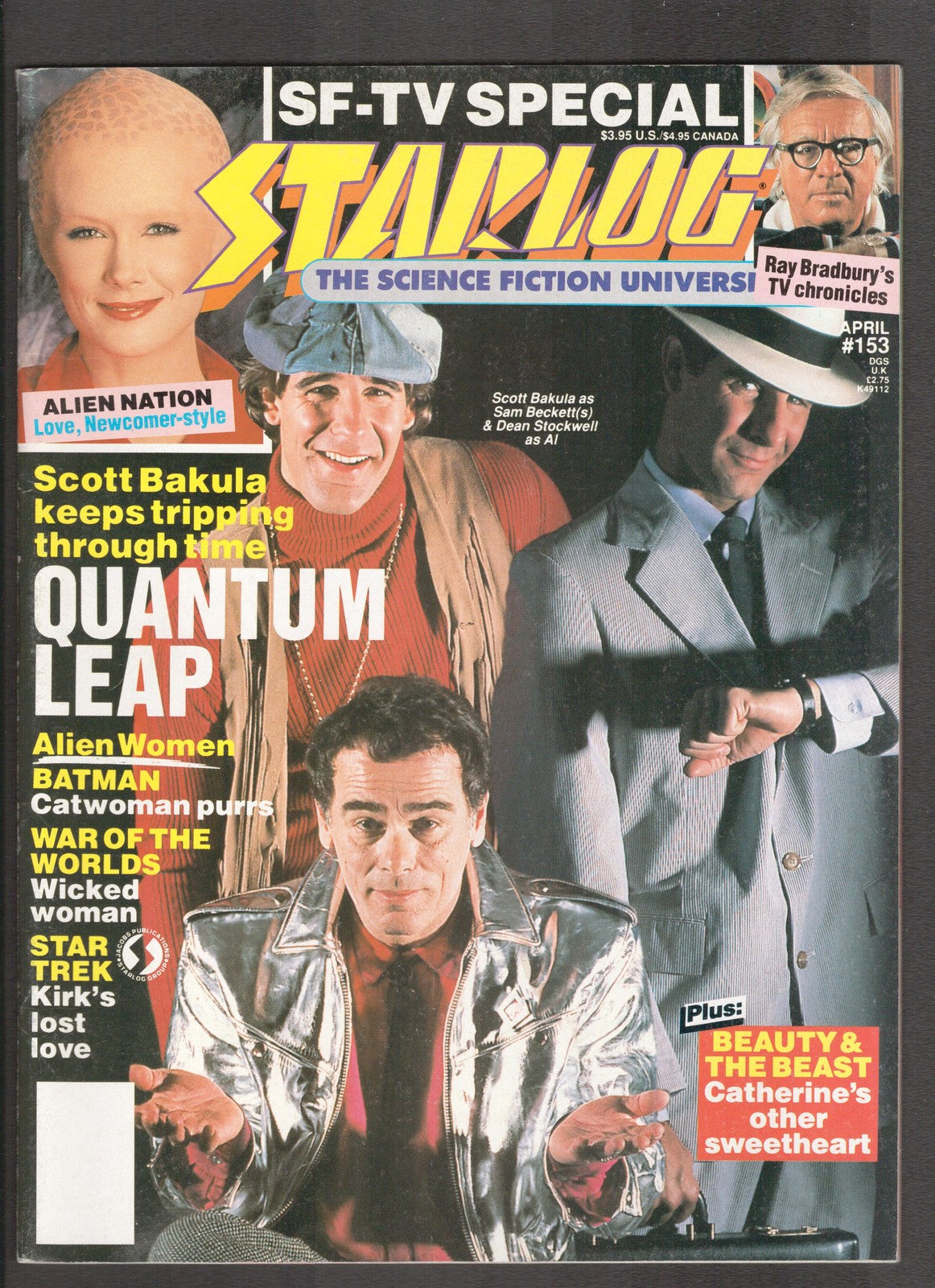 Starlog #153 (1990) Quantum Leap Starlog Comics