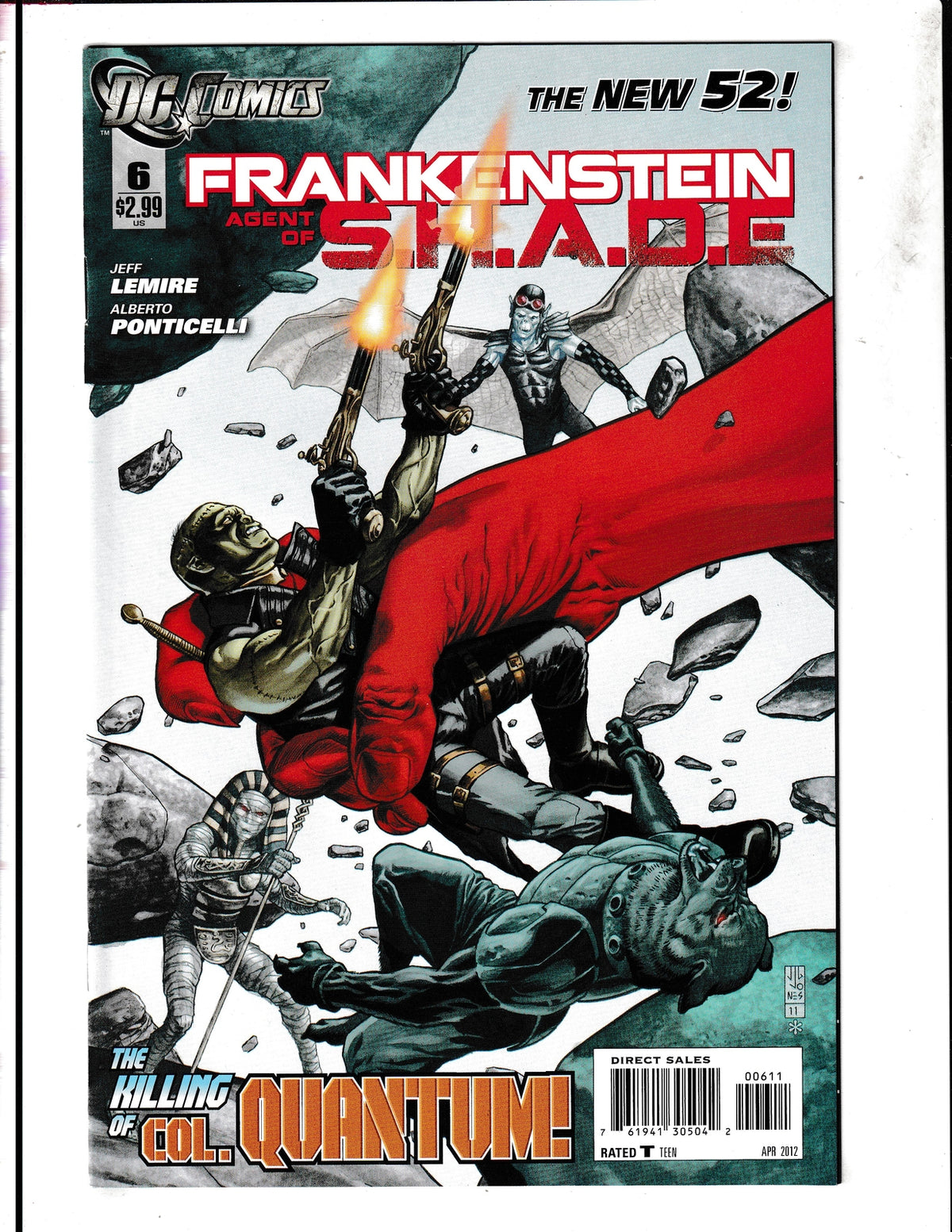 Frankenstein: Agent of S.H.A.D.E. #6 (2012) Higher Grade DC Comics