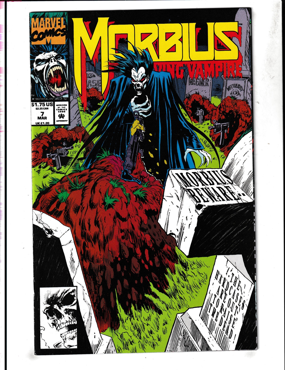 Morbius the Living Vampire #7 (1993) "Cemetery Dance" Marvel Comics