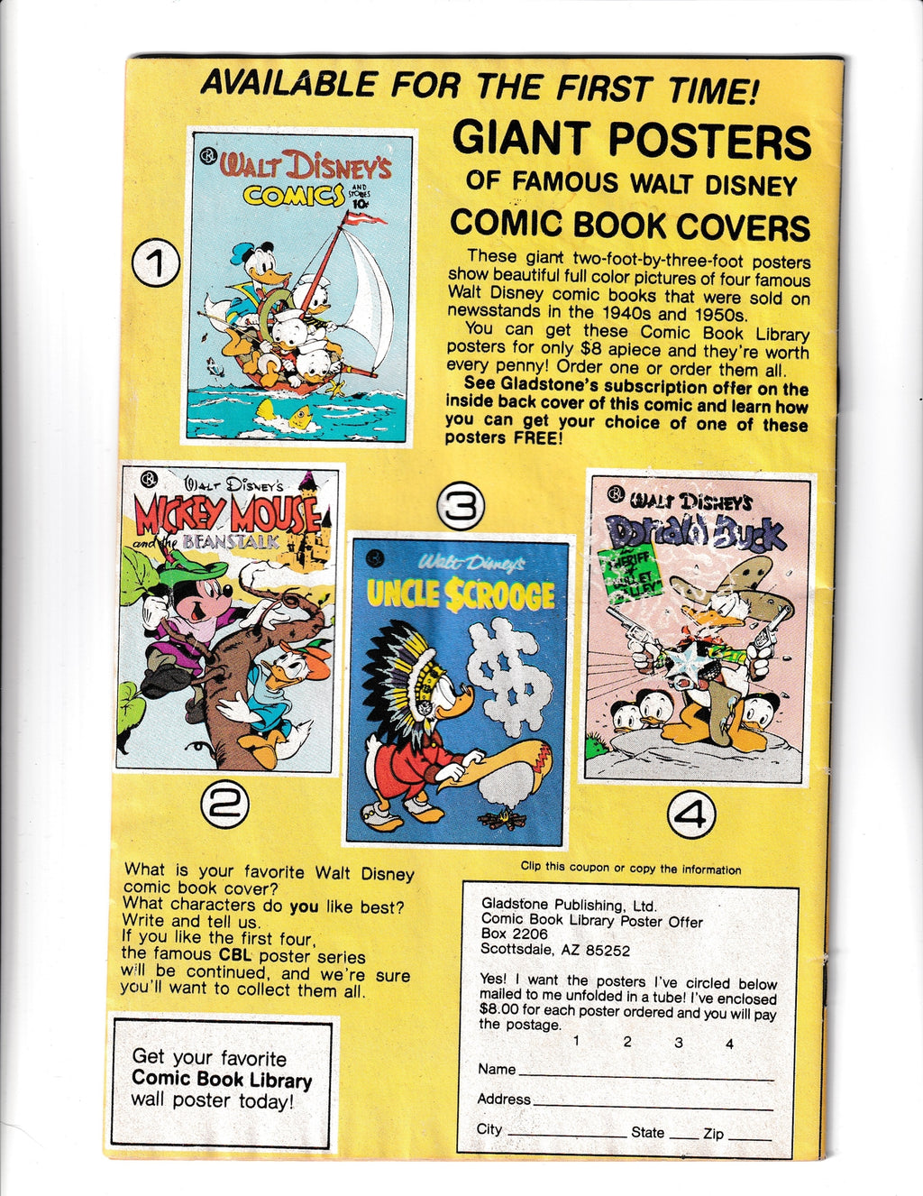 Mickey Mouse #219 (1986) Gladstone Comics