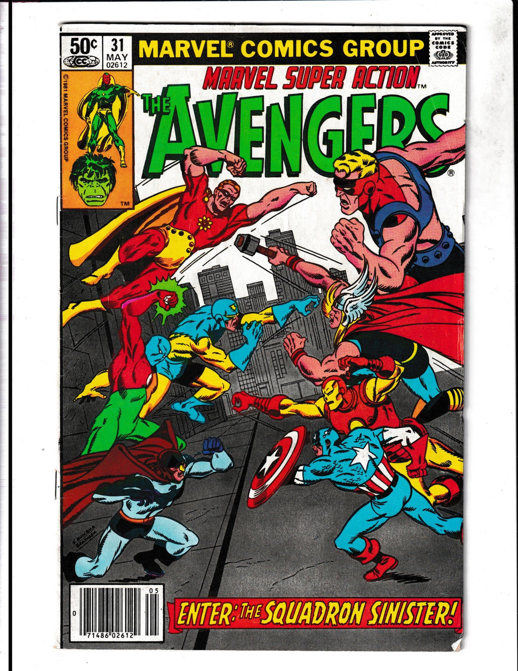 Marvel Super Action #31 (1981) Starring Avengers Marvel Comics