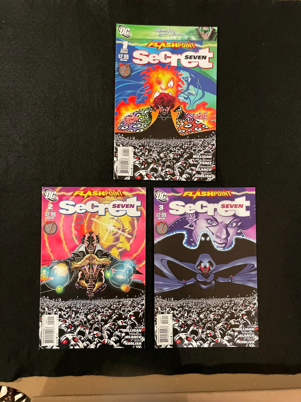 Flashpoint: Secret Seven #1-3 Complete Set (2011) DC Comics
