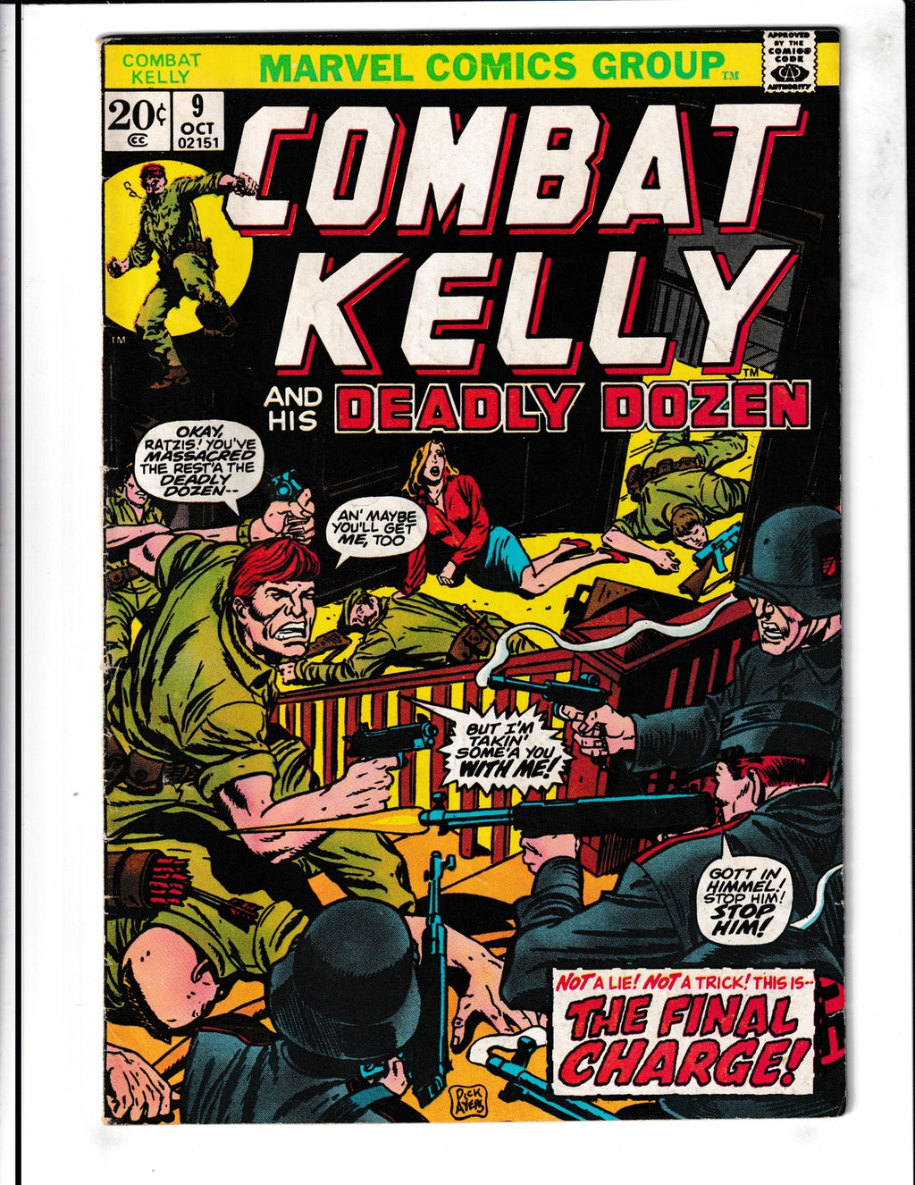 Combat Kelly #9 (1973) Last in Series Marvel Comics