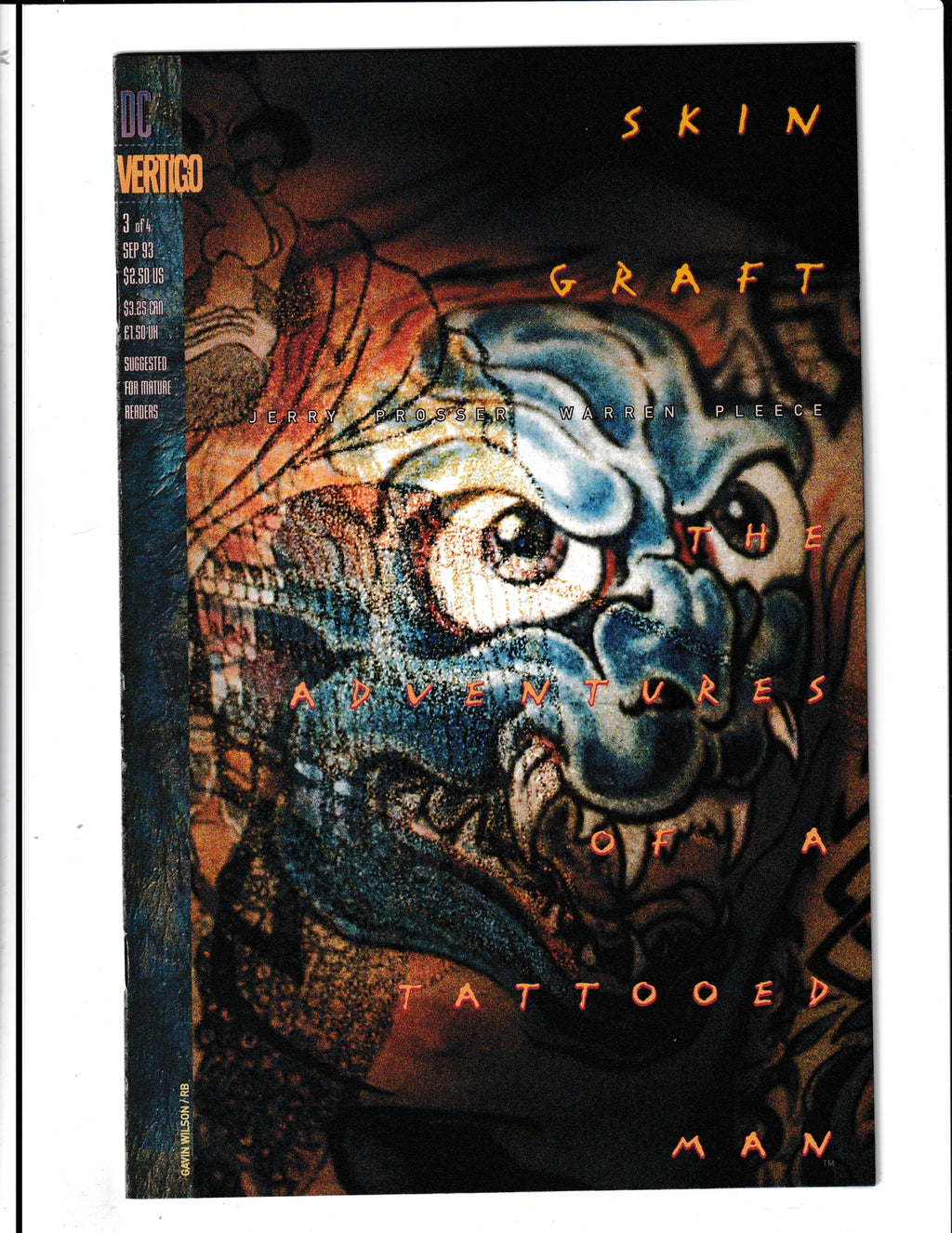Skin Graft: The Adventures of a Tattooed Man #3 (1993) Vertigo Comics