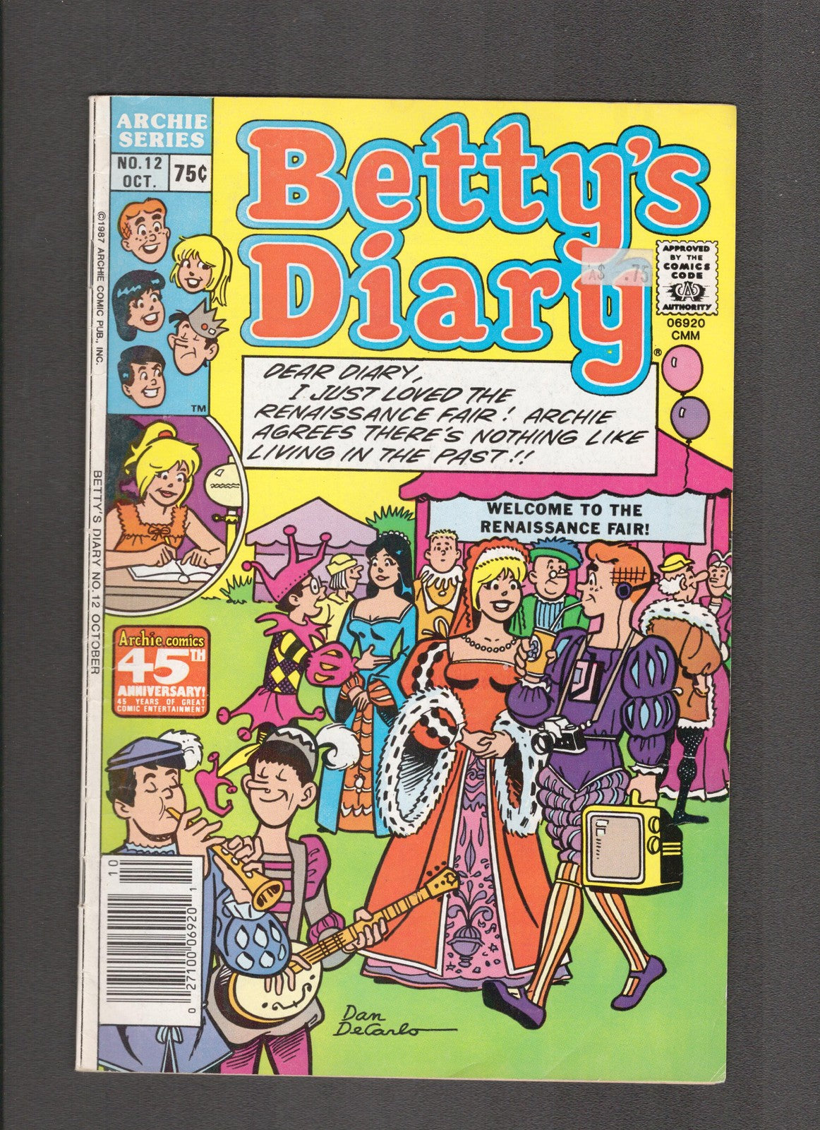 Betty's Diary #12 (1987) Archie Comics