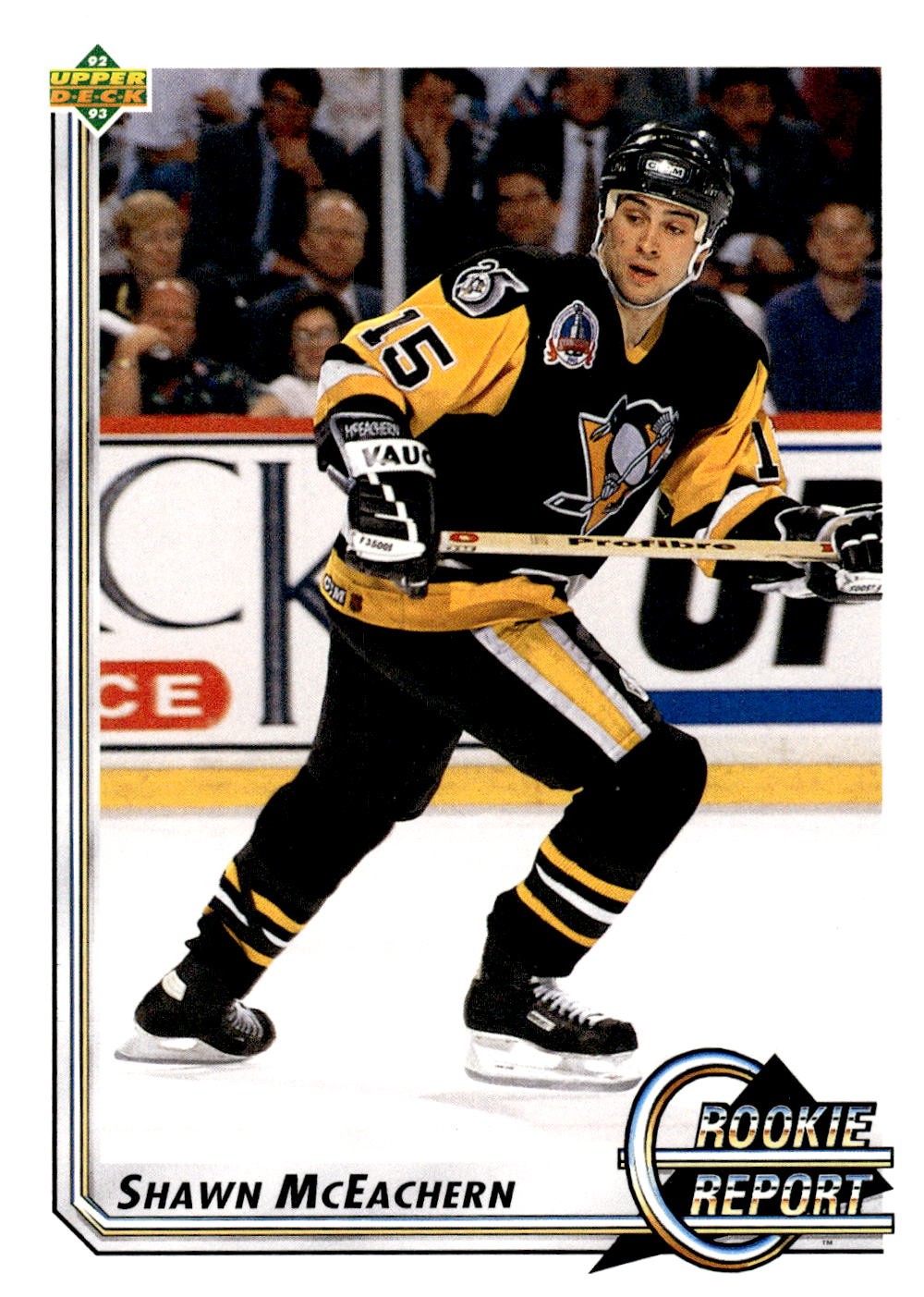 1992-93 Upper Deck #368 Shawn McEachern Upper Deck Hockey Pittsburgh Penguins