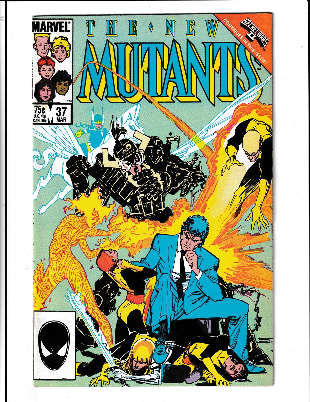 New Mutants #37 (1986) Secret Wars II Tie-In Marvel Comics