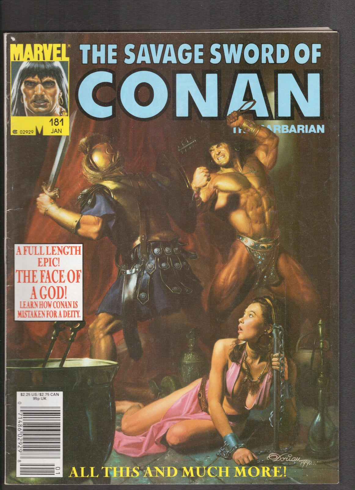 Savage Sword of Conan #181 (1991) Dorian Curtis Comics