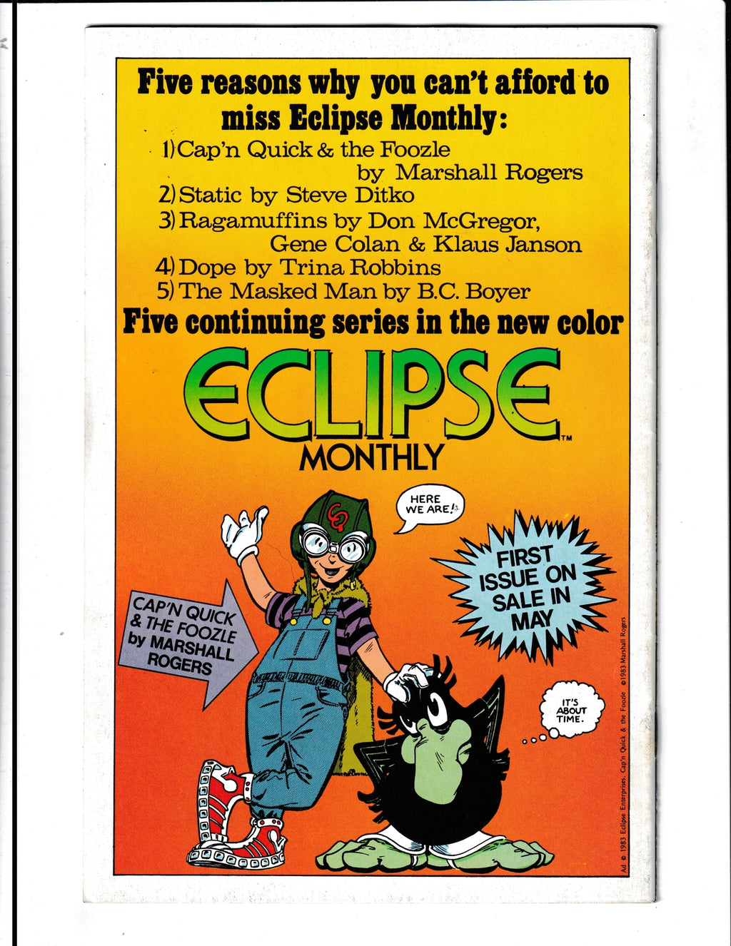 John Law Detective #1 (1983) Eclipse Comics