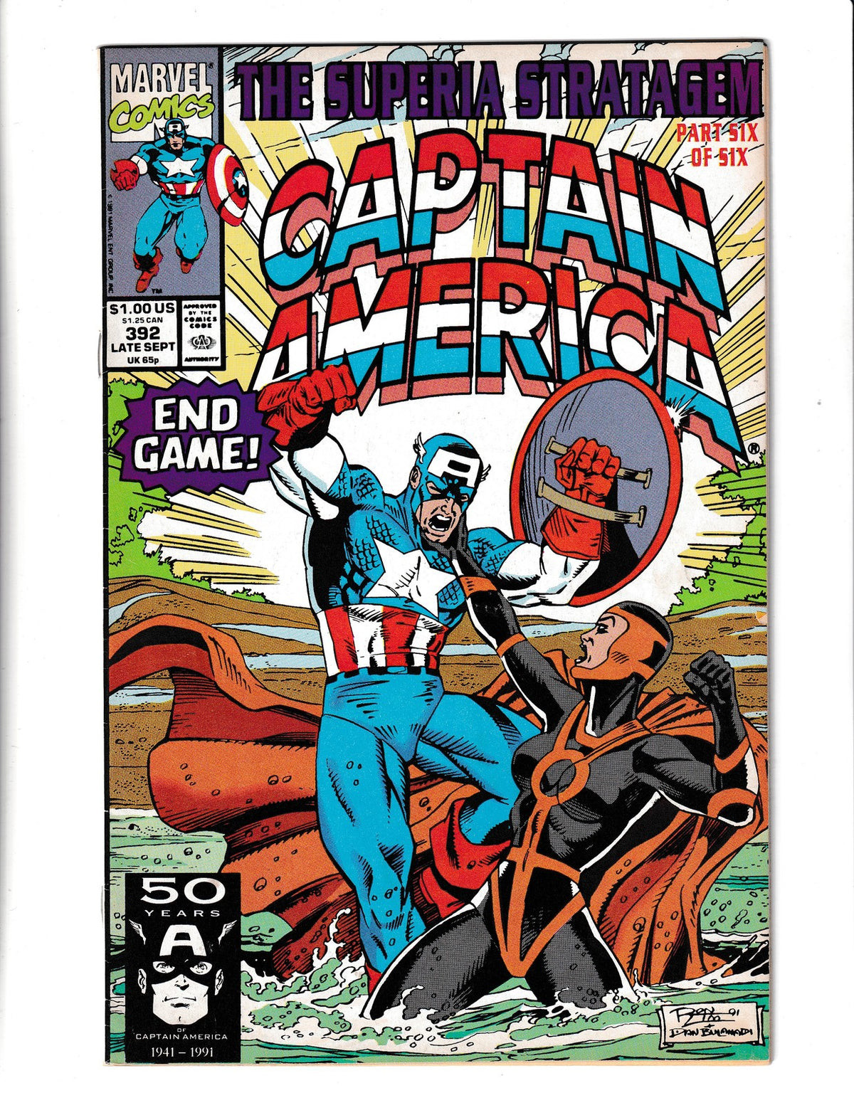 Captain America #392 (1991) Marvel Comics SKU:2265