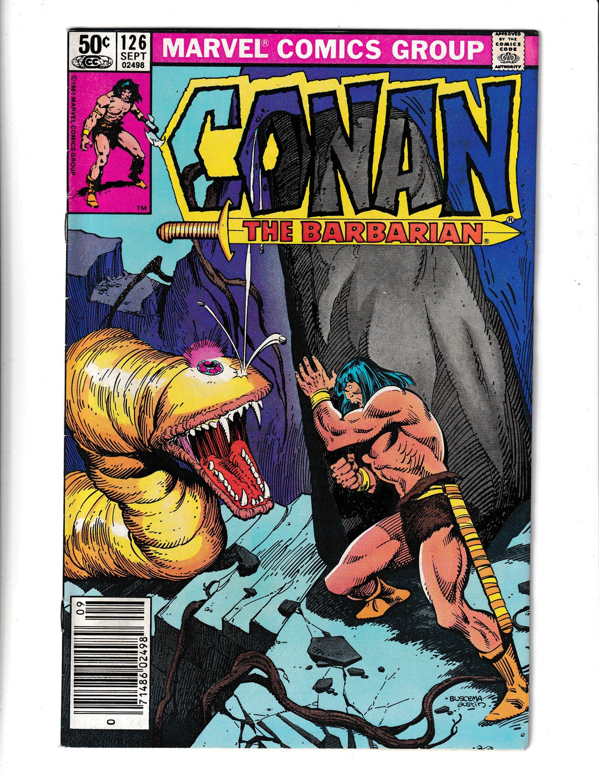 Conan The Barbarian #126 (1981) Marvel Comics SKU:2614