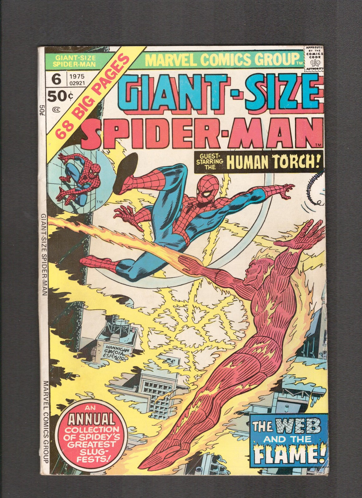 Giant-Size Spider-Man #6 (1975) Human Torch Marvel Comics
