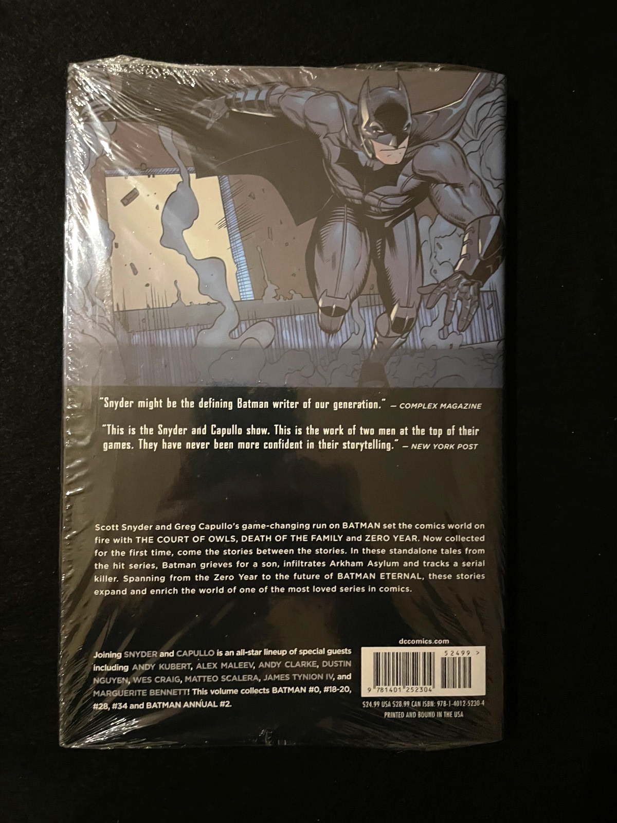 Batman: Graveyard Shift  Hardcover Snyder  #6 2015 New Sealed in original wrap