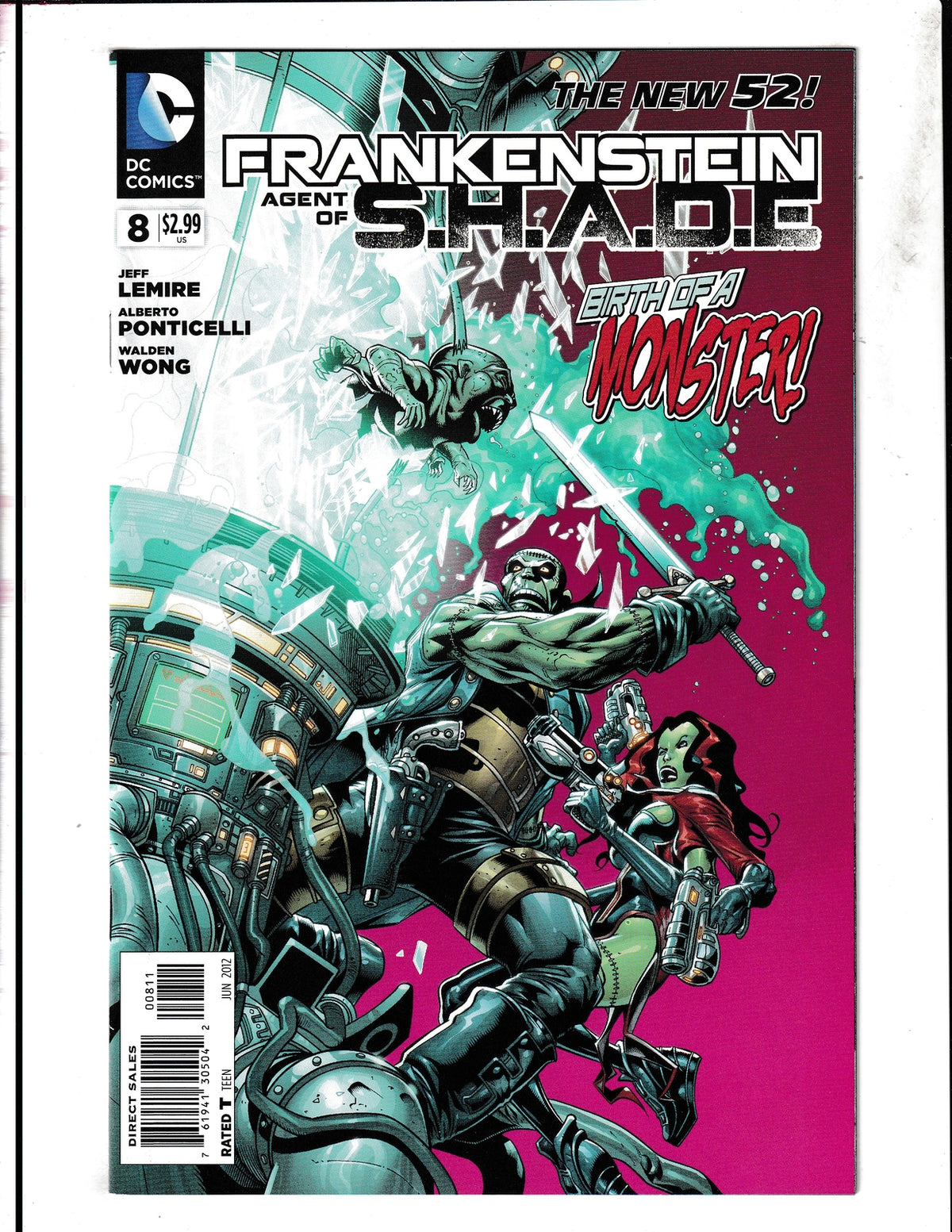 Frankenstein: Agent of S.H.A.D.E. #8 (2012) Higher Grade DC Comics