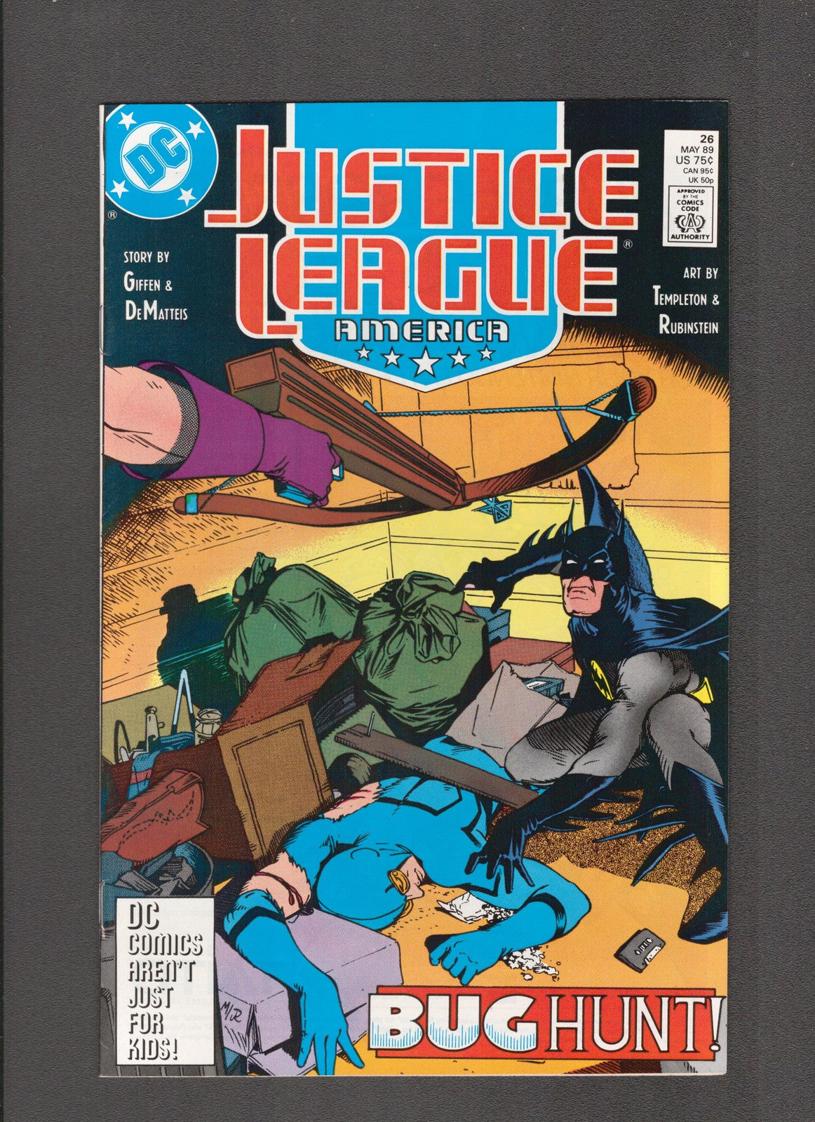 Justice League America #26 (1989) Higher Grade DC Comics
