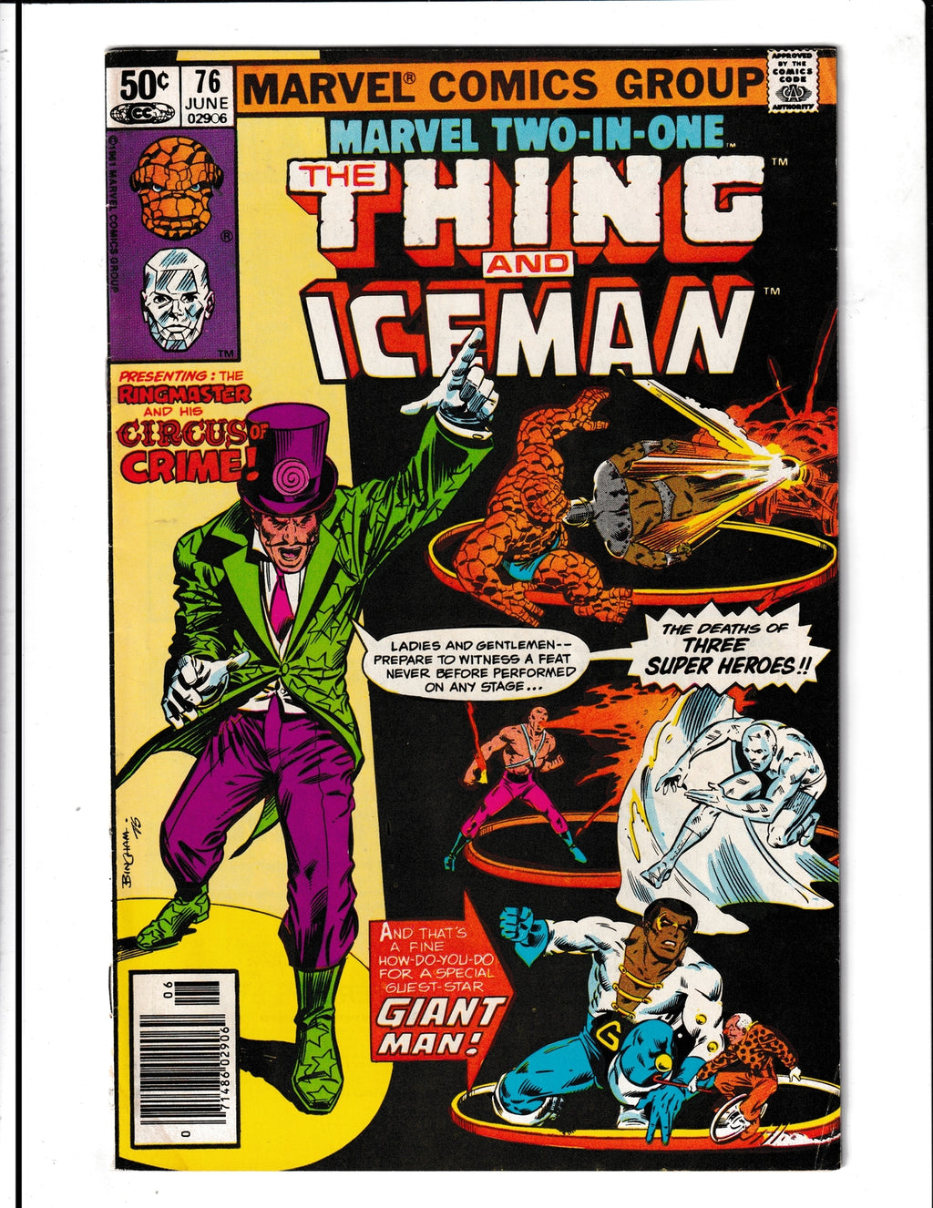 Marvel Two-In-One #76 (1981) Thing and Iceman Marvel Comics SKU:1287