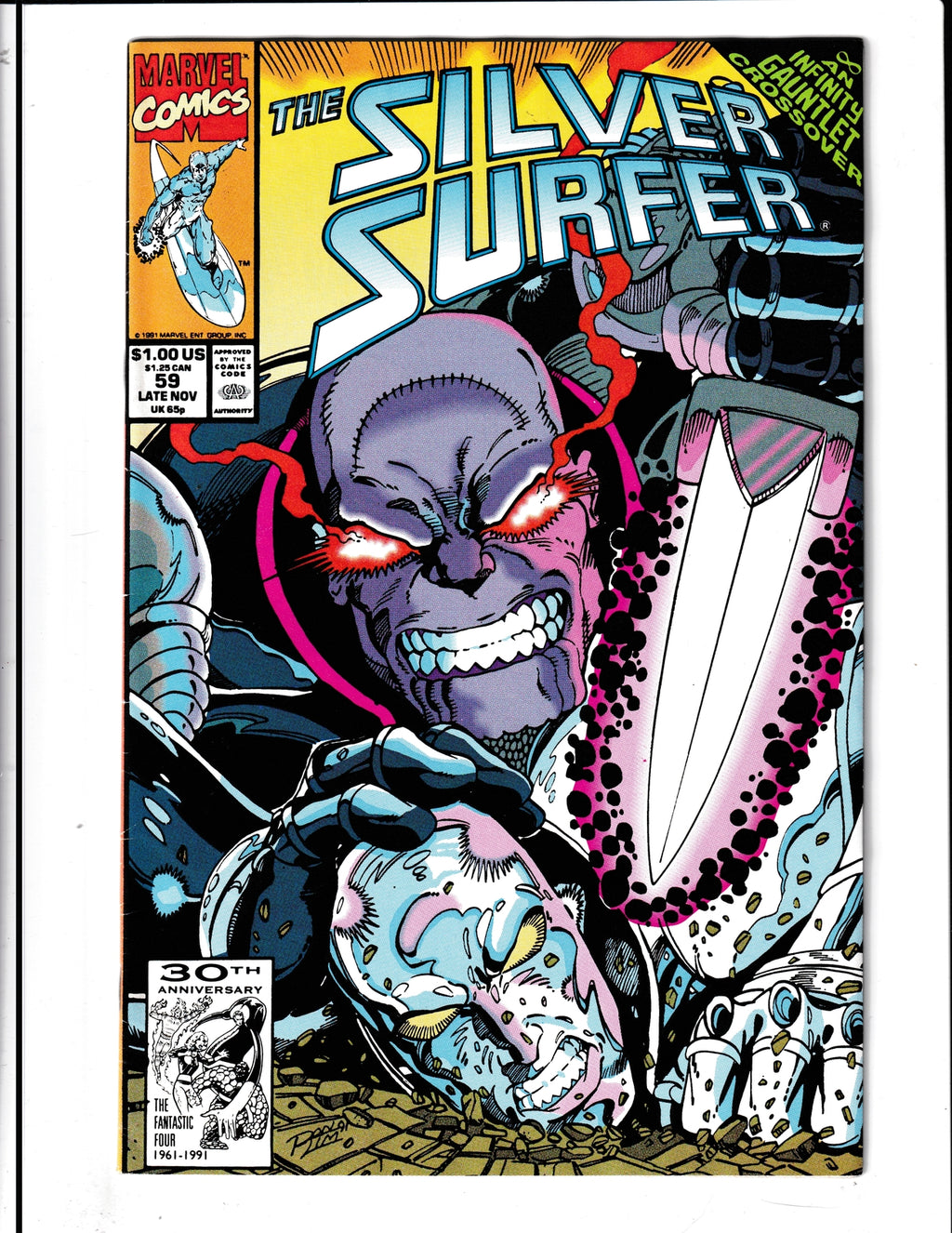 Silver Surfer #59 (1991) Infinity Gauntlet Crossover Marvel Comics