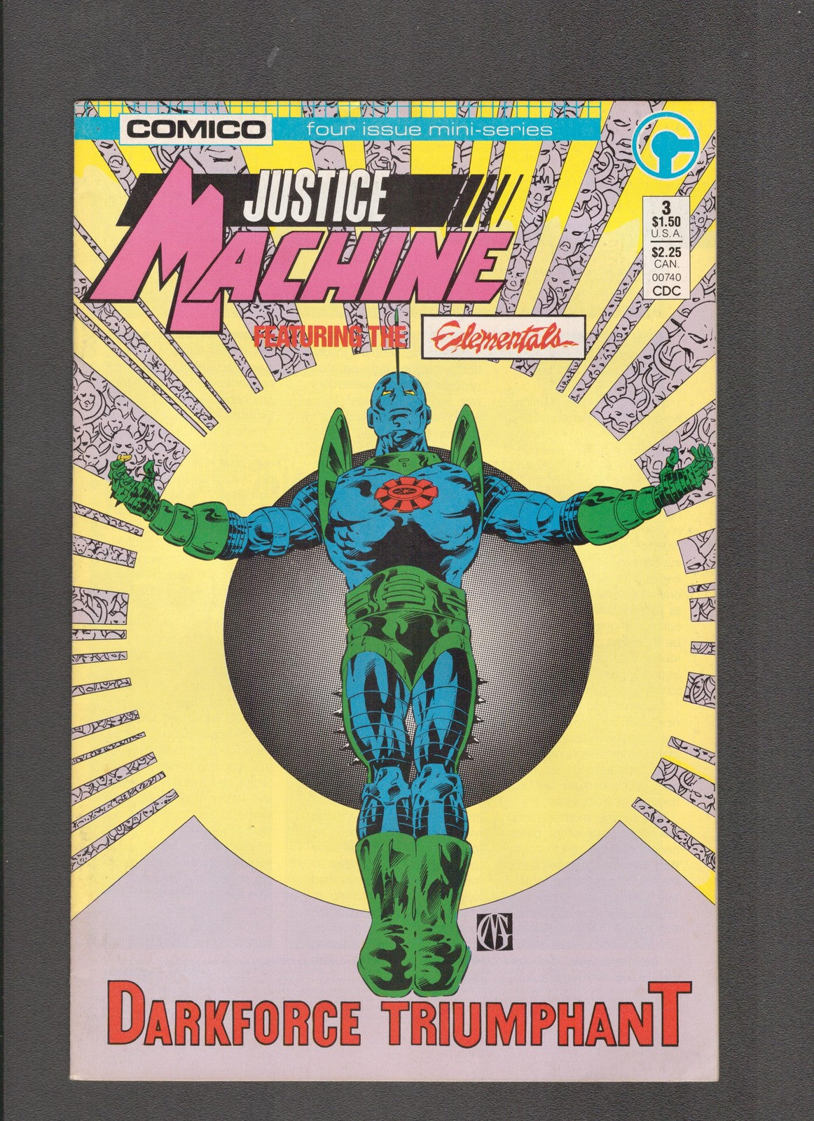 Justice Machine #3 (1986) Comico Comics