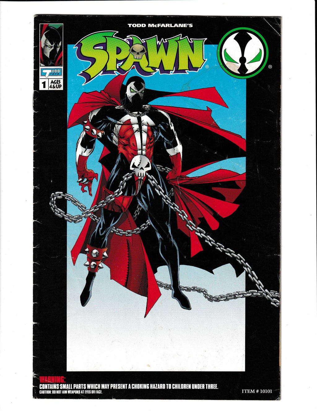 Spawn: Action Figure  #1 (1994) insert from action figure Todd McFarlane Comics