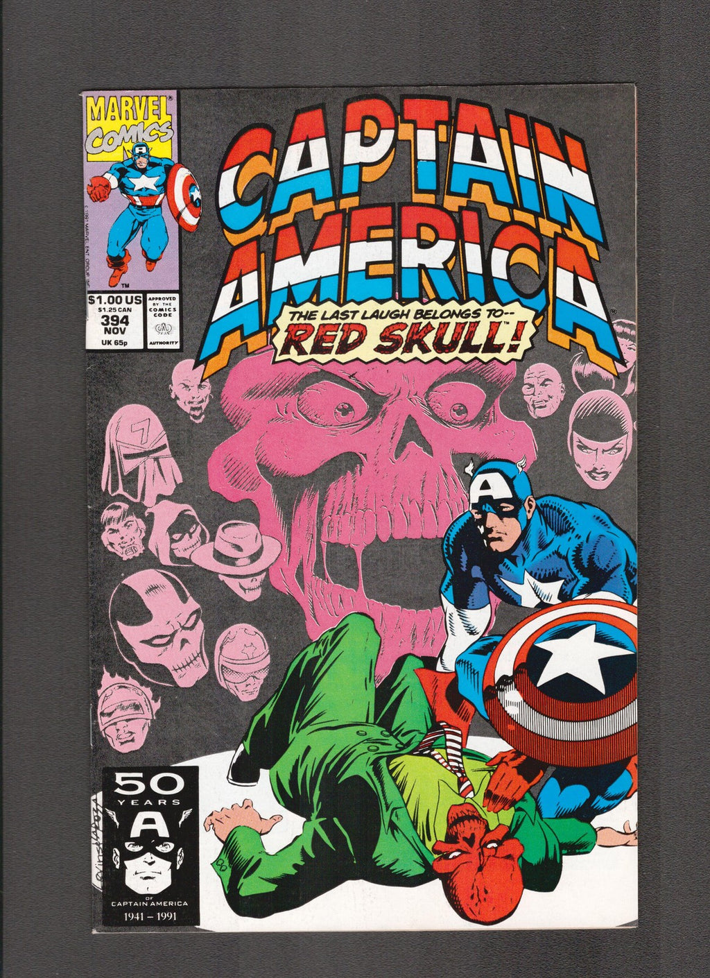 Captain America #394 (1991) Rick Levins, Joe Rosen Marvel Comics