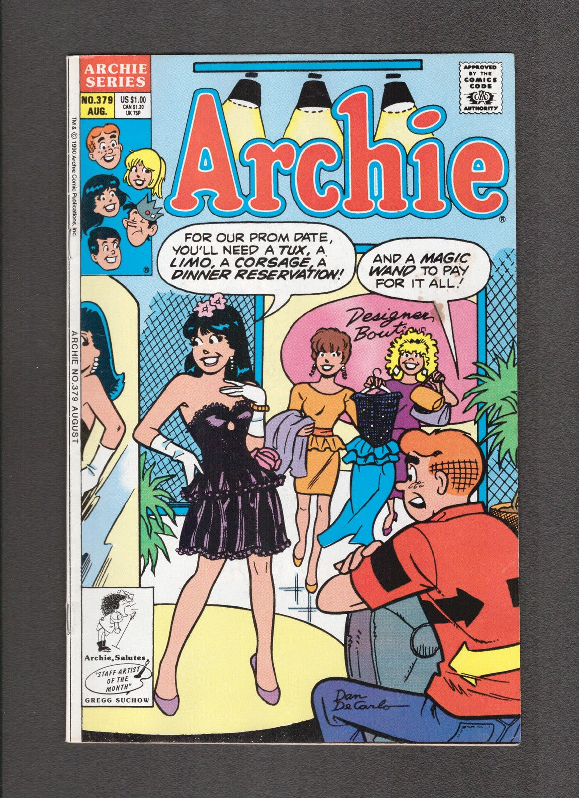 Archie Comics #379 (1990) Prom Dress Archie Comics