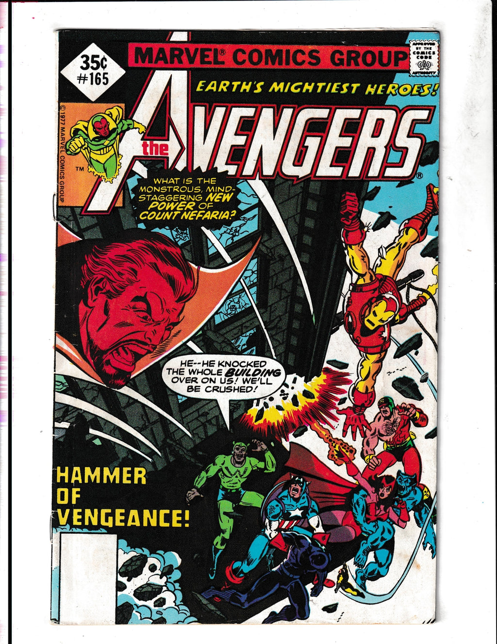 Avengers #165 (1977) 1st Henry Gyrich Marvel Comics