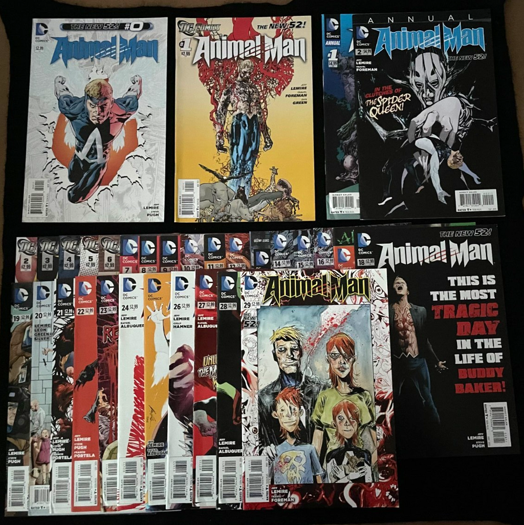 Animal Man  - Complete Set of 32 - #0-29 & Annuals #1-2  (2011-14) DC