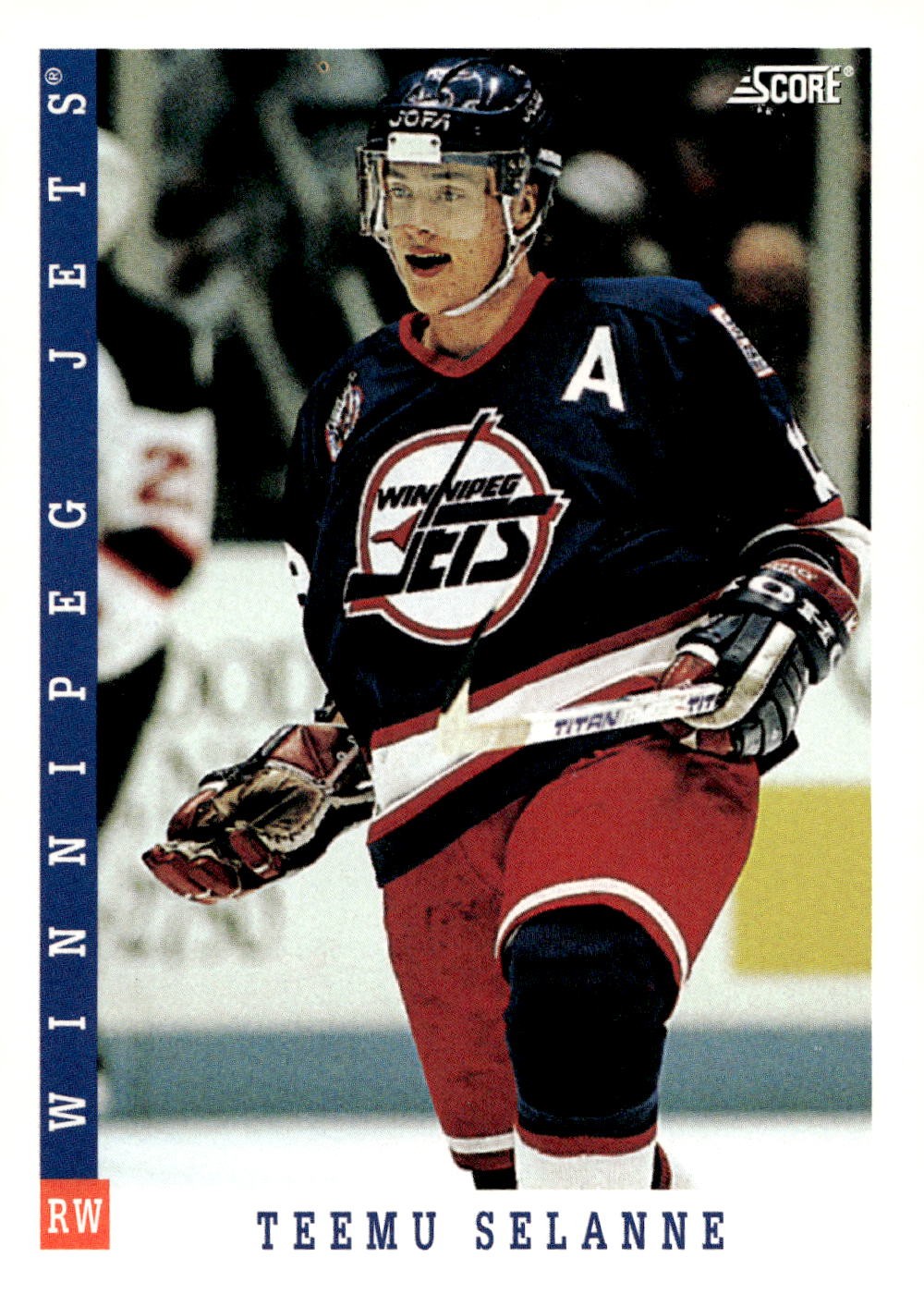 1993-94 Score #331 Teemu Selanne Hockey Winnipeg Jets