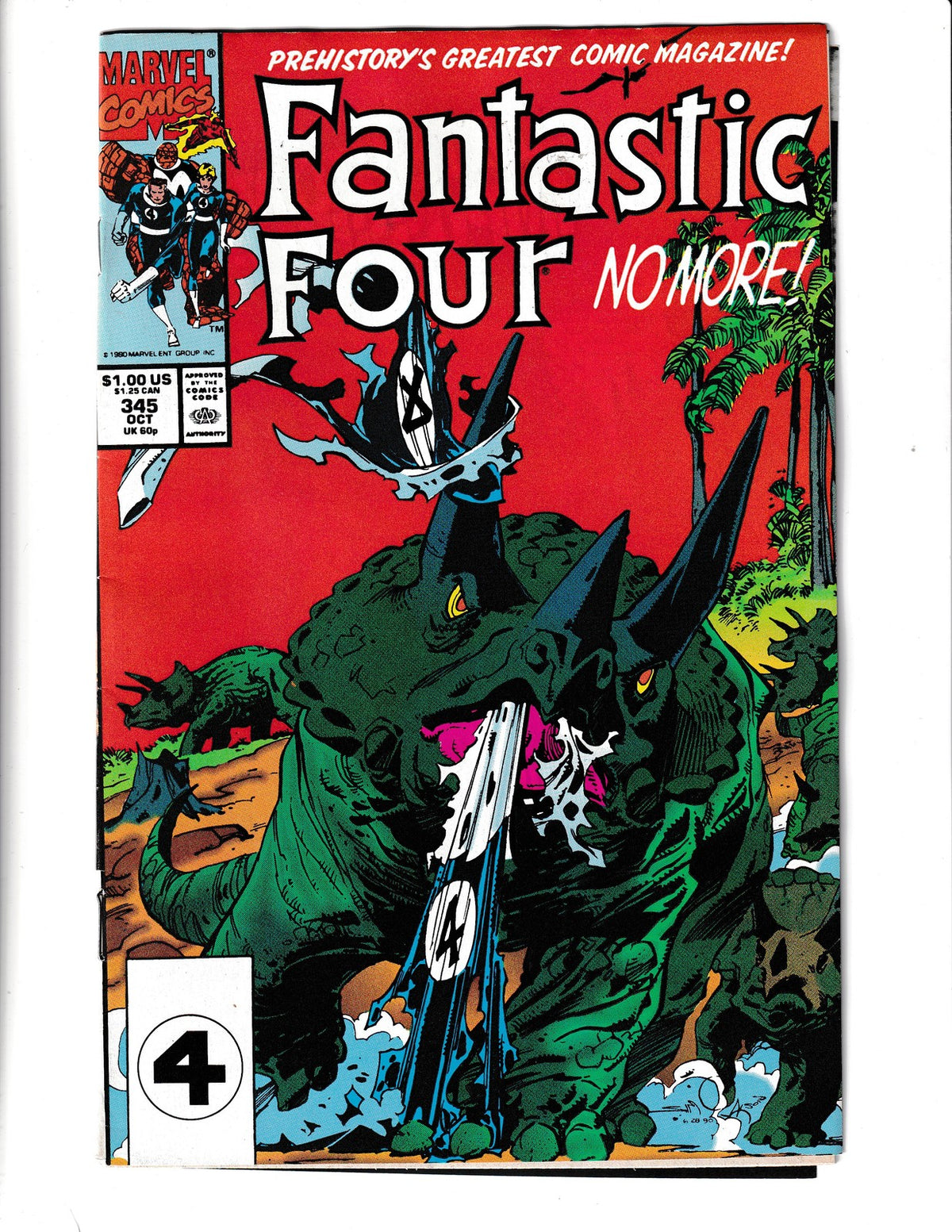 Fantastic Four #345 (1990) Marvel Comics SKU:2420