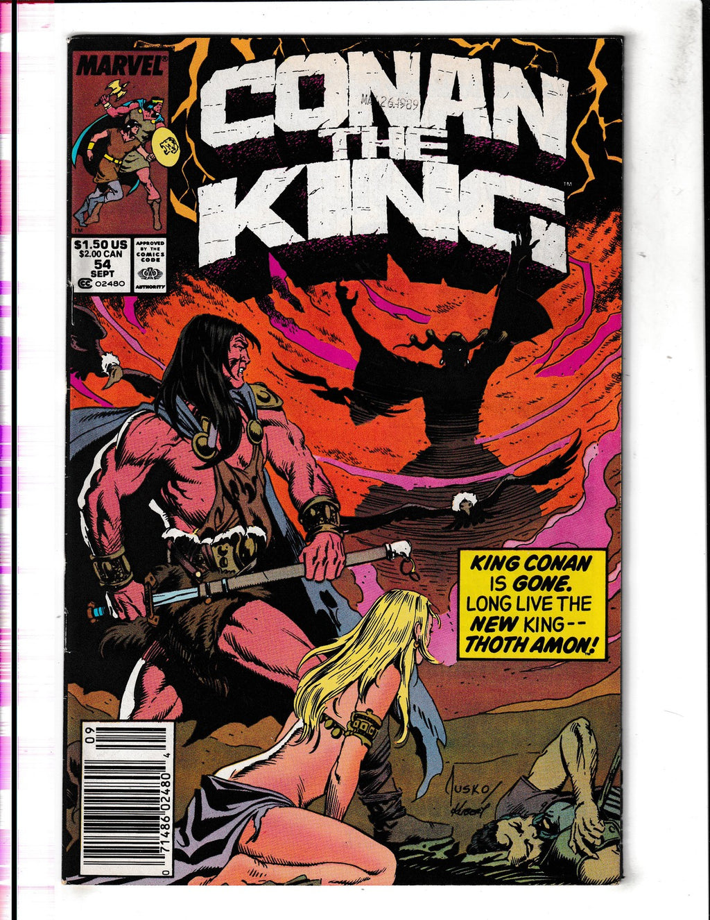 Conan the King #54 (1989) Joe Jusko Marvel Comics