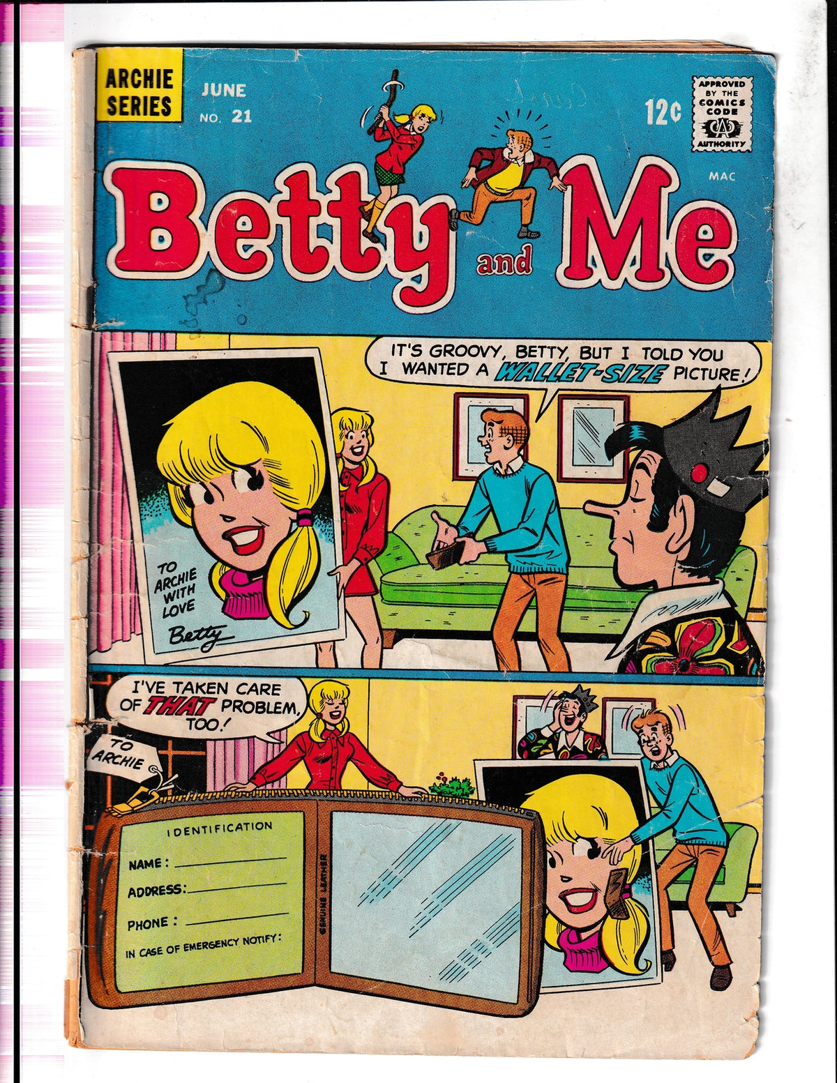 Betty and Me #21 (1969) Archie Comics SKU:1861