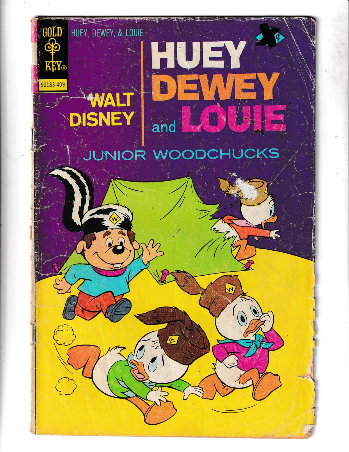 Huey, Dewey and Louie Junior Woodchucks #28 (1974) Low Grade Gold Key Comics