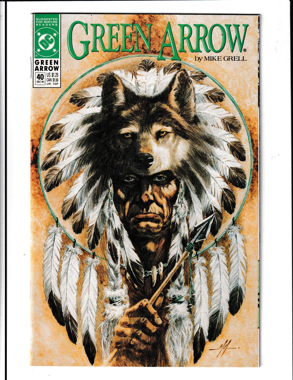 Green Arrow #40 (1990) HIGH GRADE Vol. 2 DC Comics