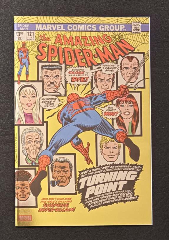 Amazing Spider-Man #121 (2023) John Romita Foil Facsimile Marvel Comic