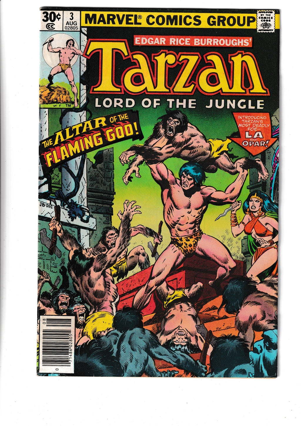 Tarzan #3 (1977) Marvel Comics SKU:255