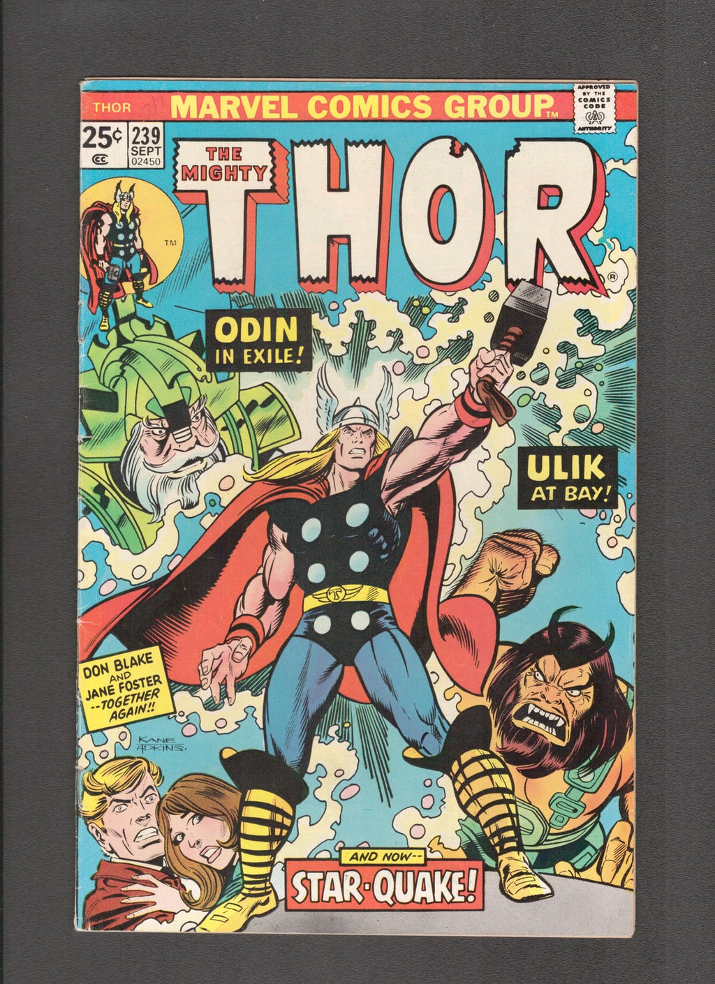 Thor #239 (1975) Dan Adkins, Sal Buscema, Gil Kane Marvel Comics