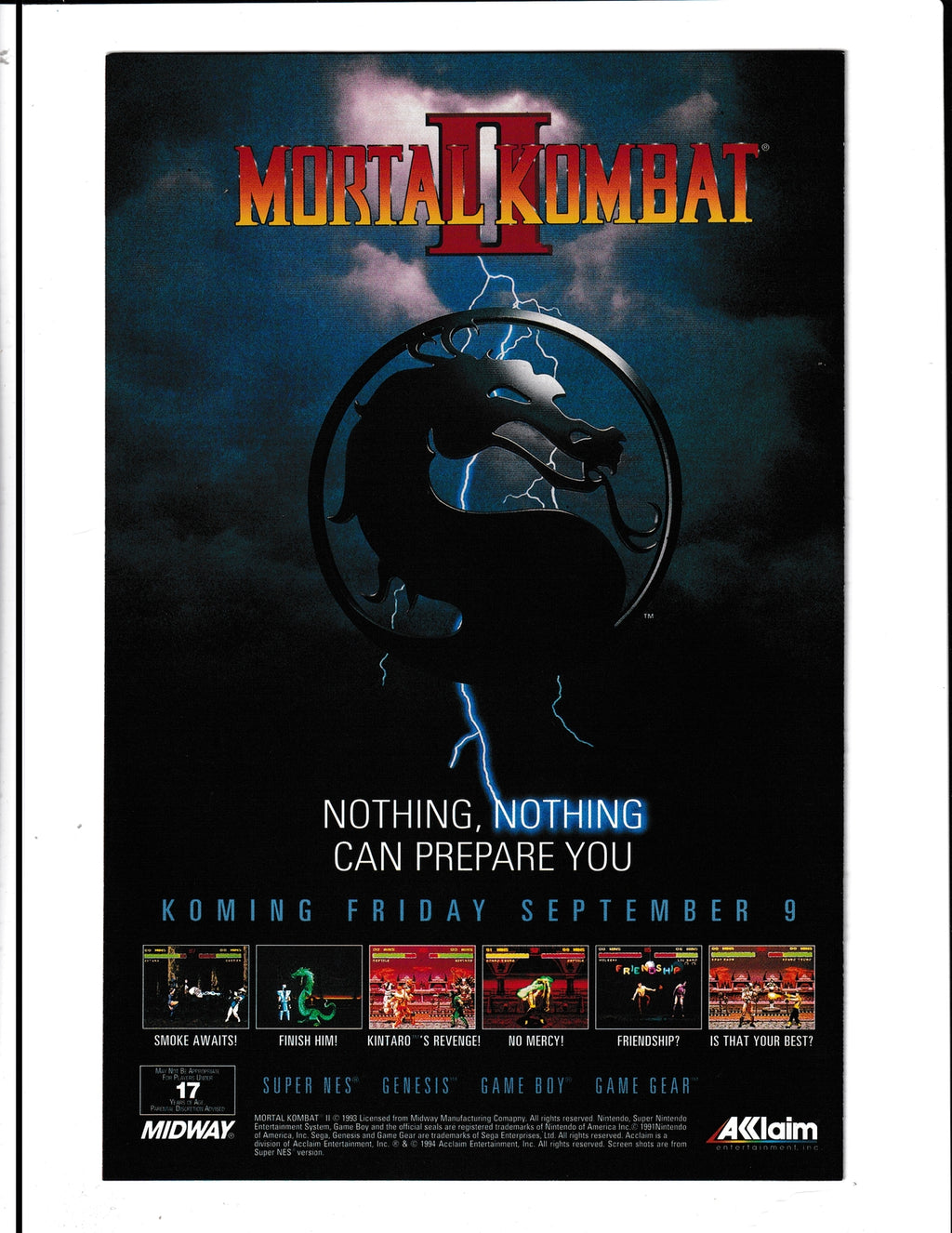Mortal Kombat #2 (1994) Blood & Thunder Malibu Comics
