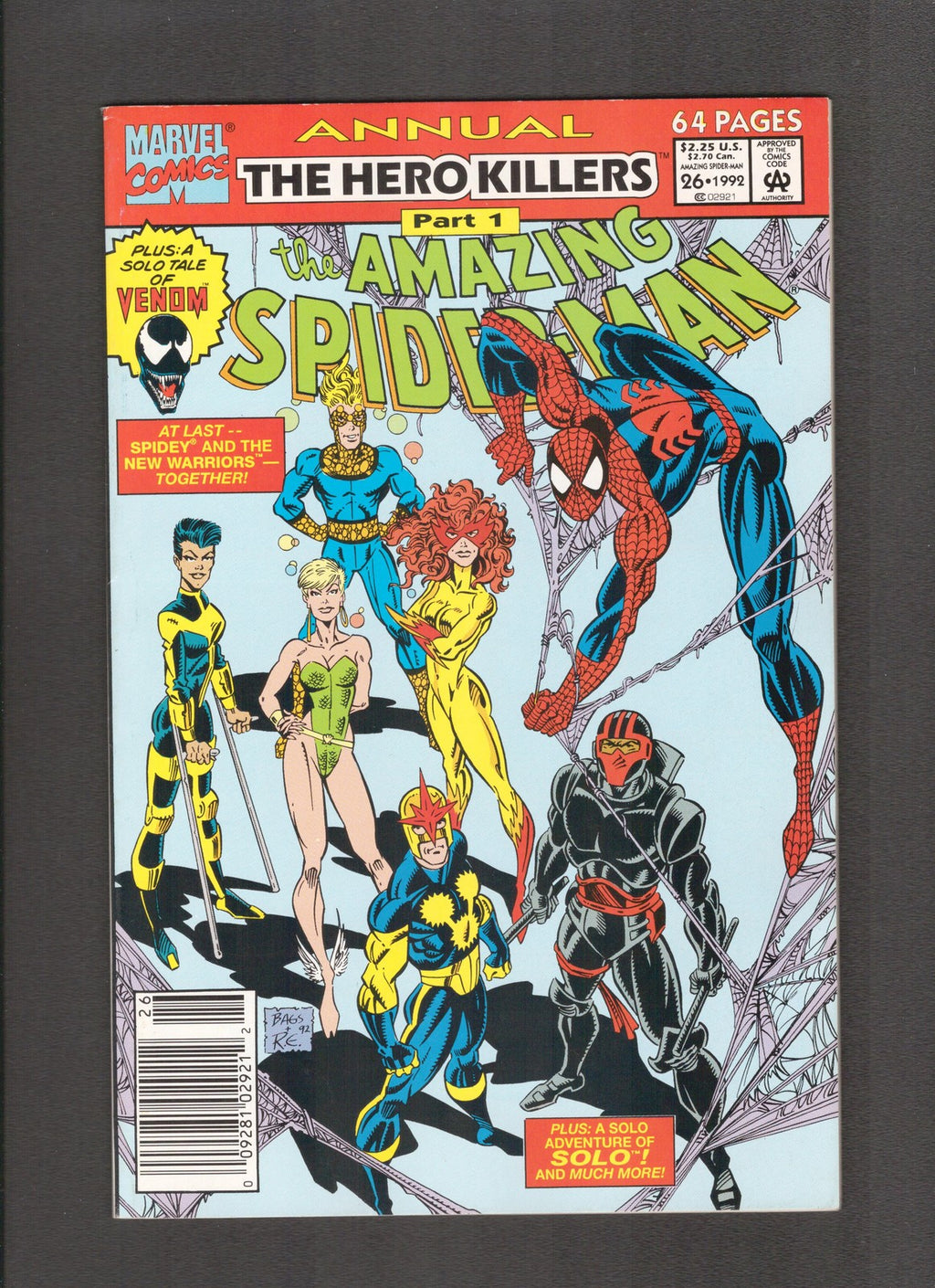 Amazing Spider-Man Annual #26 (1992) Mark Bagley Marvel Comics
