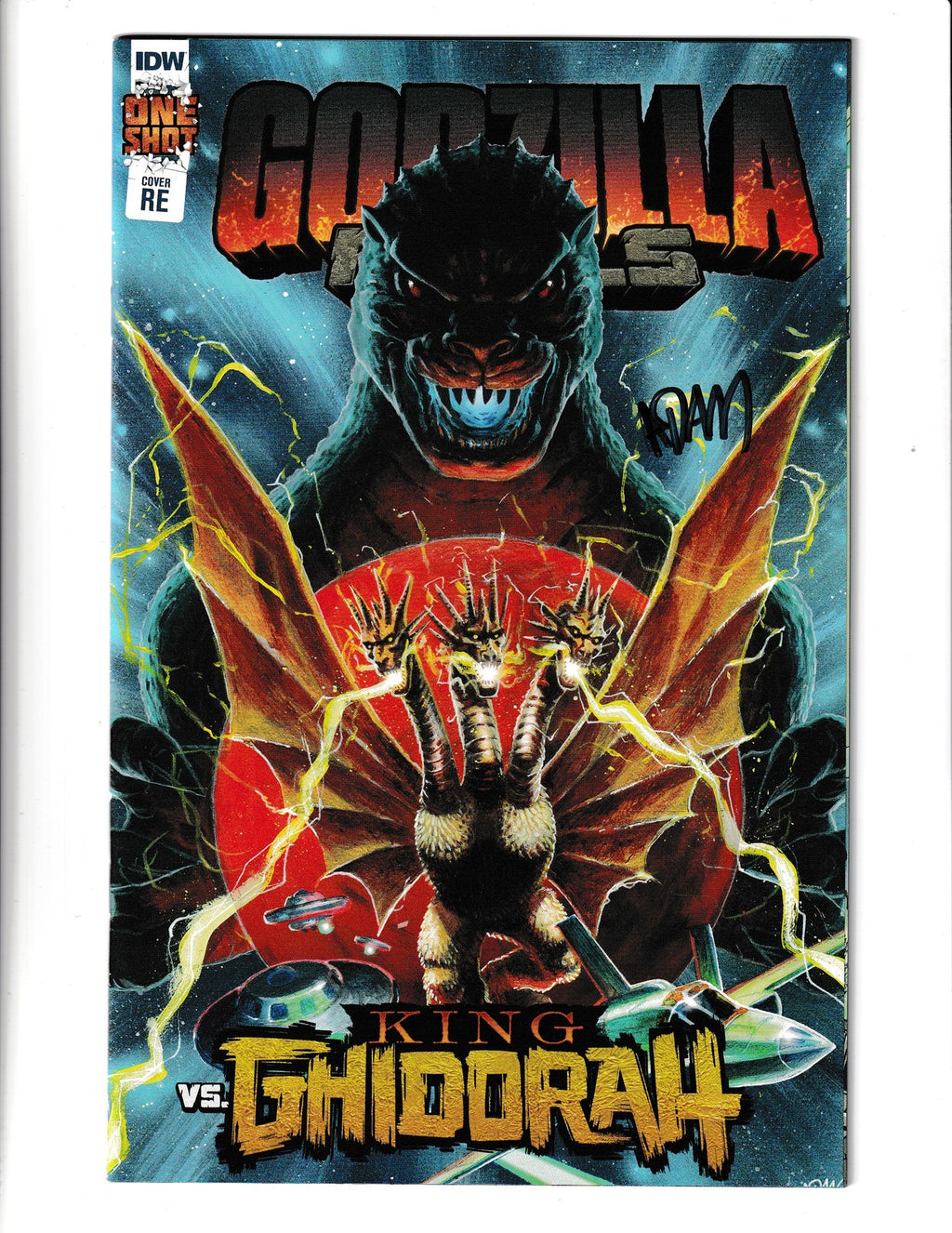 Godzilla Rivals vs. King Ghidorah #1RE (2022) Signed Gorham Exclusive IDW Comics