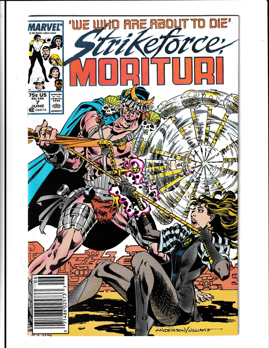 Strikeforce: Morituri #7 (1987) Marvel Comics