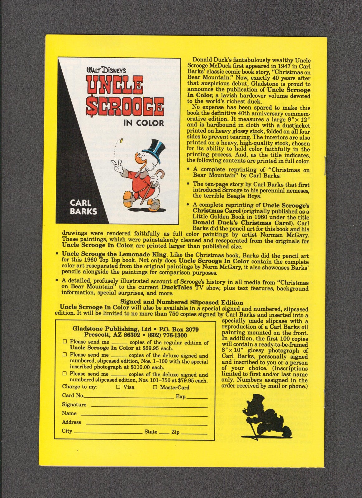 Walt Disney's Comics and Stories #527 (1988) Don Rosa Gladstone Comics