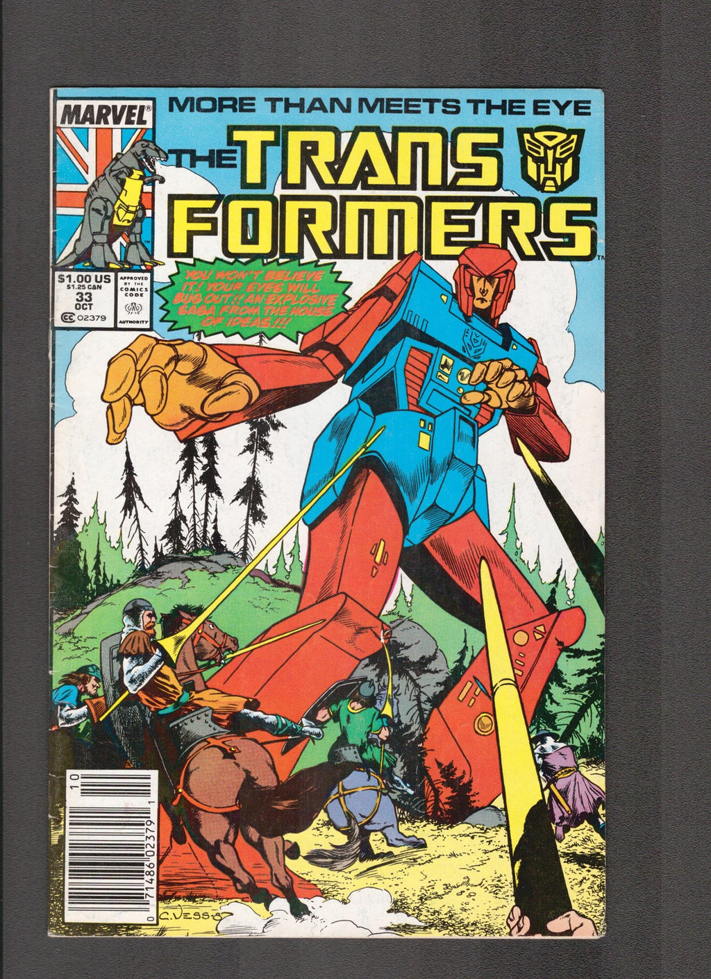 Transformers #33 (1987) Gina Hart Marvel Comics