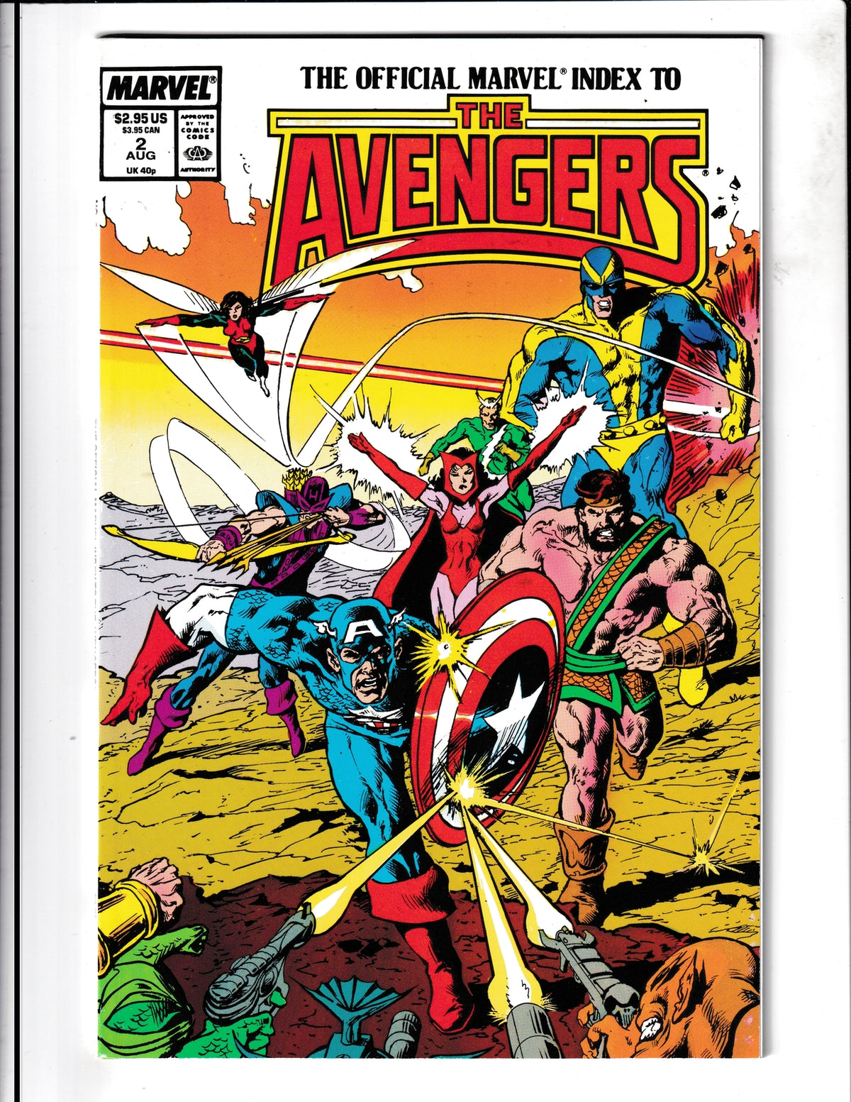 Official Marvel Index to the Avengers #2 (1987) Marvel Comics
