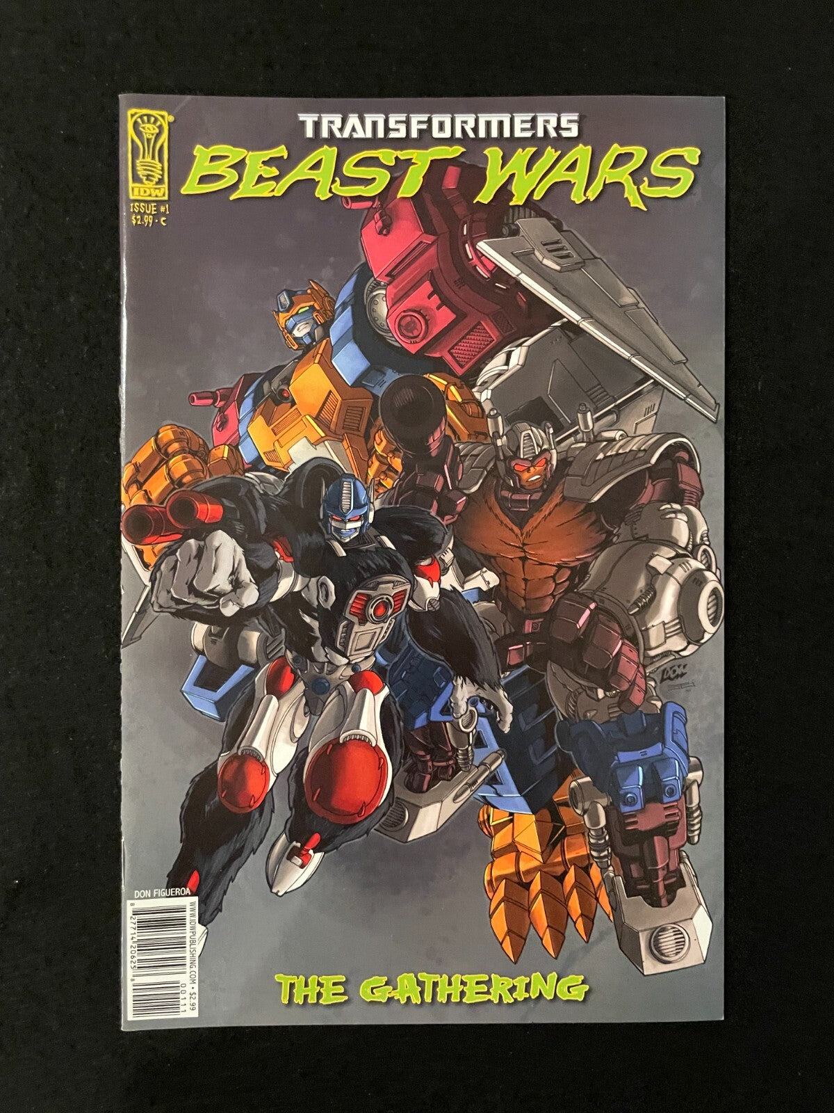 Transformers: Beast Wars - The Gathering Set of 4 - #1C, 2B,3C,4D (2006) IDW