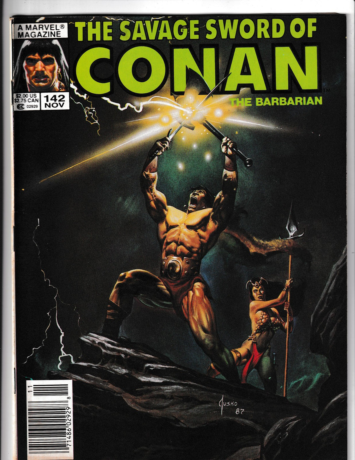 Savage Sword of Conan #142 (1987) Curtis Comics