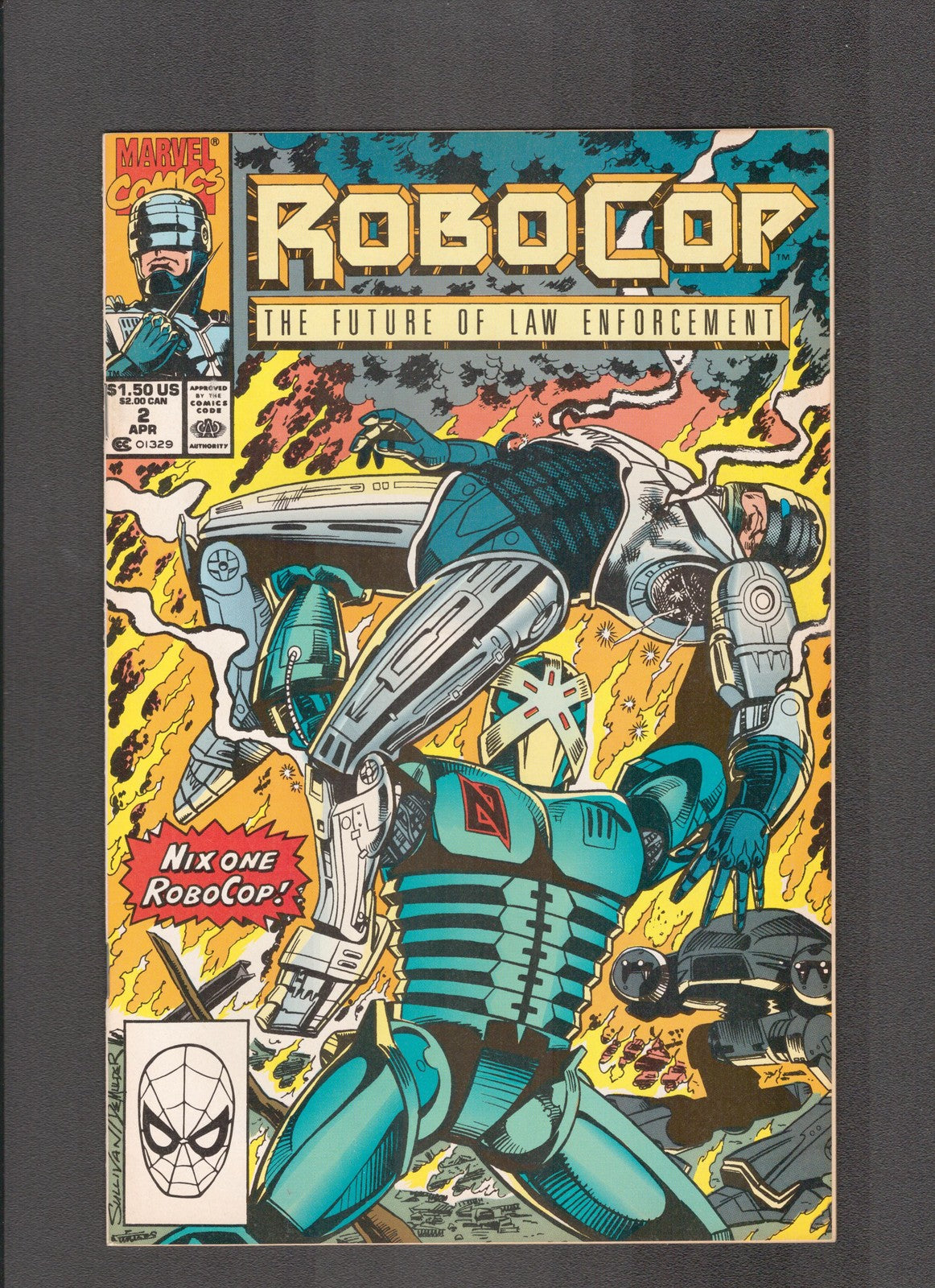 Robocop #2 (1990) Future of Law Enforcement Marvel Comics