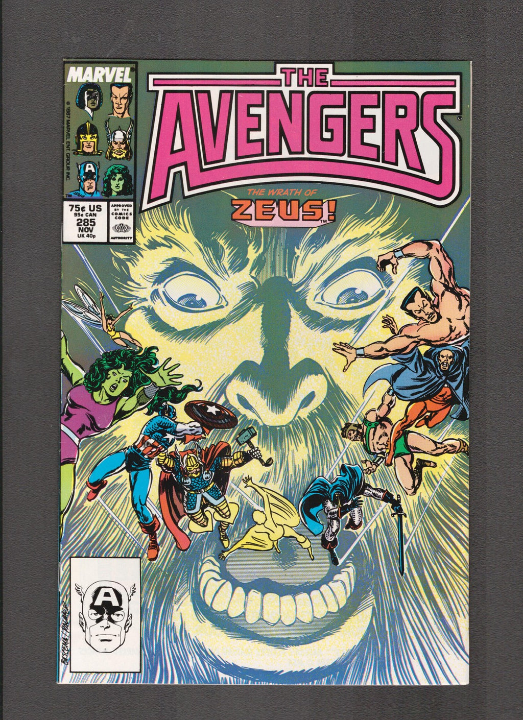 Avengers #285 (1987) John Buscema, Roger Stern Marvel Comics